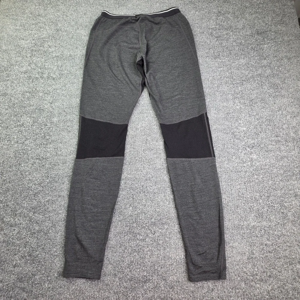 Icebreaker Bodyfit Zone Leggings Mens L Gray Merino Wool Base Layer Pants